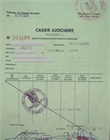Extrait de casier judiciaire